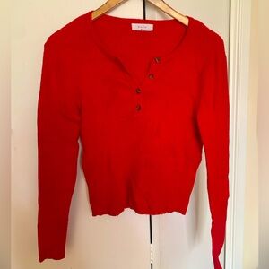 Elodie Red Knit Sweater